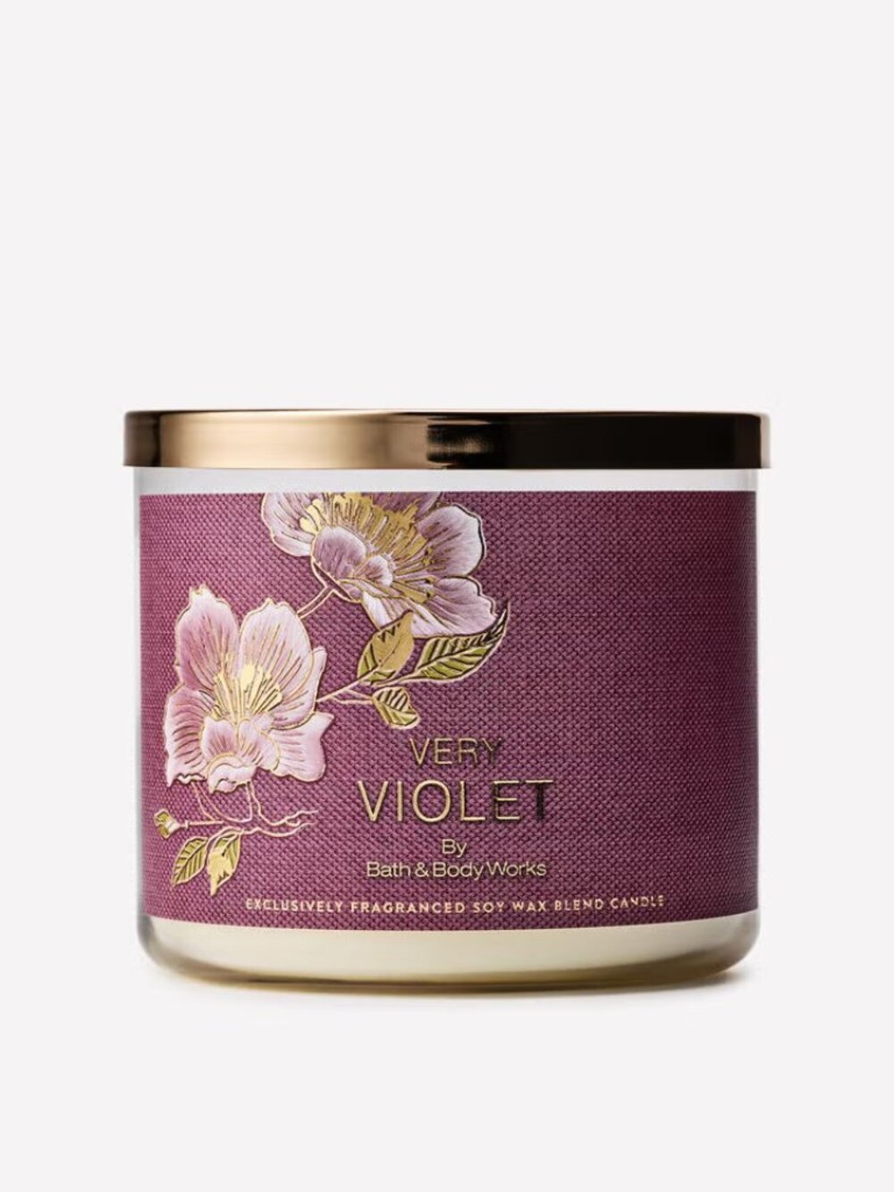 Bath & Body Works Very Violet 3-Wick Candle - NIB